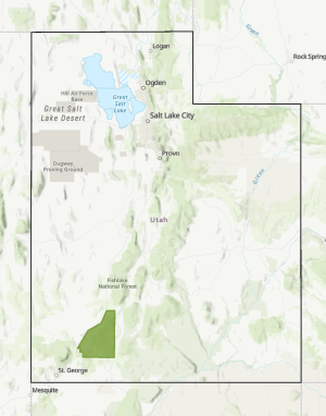 Southwest Basin Forestry Strategic Funding Pool map