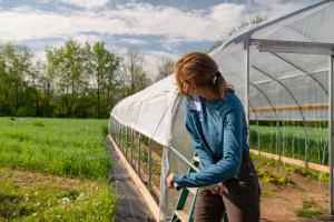 Opening up High Tunnel - Seedleaf Farm