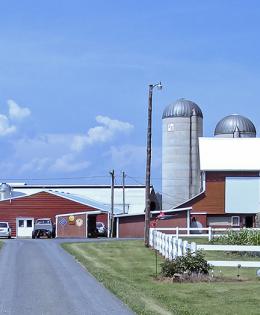 Shenandoah Valley dairy farm buildings