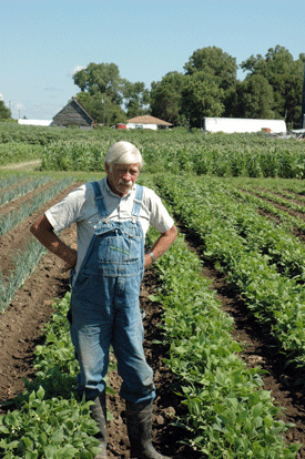 Veteran farmer Ron Muth began organic farming just eight years ago.