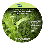DVD label shows growing cocktail mix cover crop in July