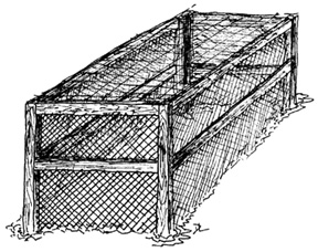 Figure 1. Framed goose-protection structure