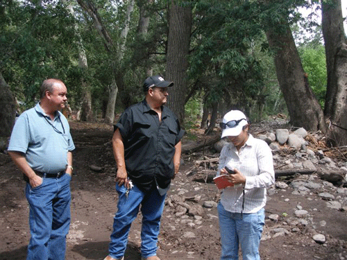 NRCS and Greenlee County assess damages, determining what sites need urgent protection.
