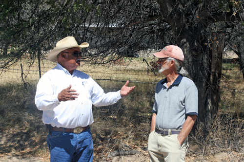 NRCS staff work with landowners in the aftermath of the Monument fire.